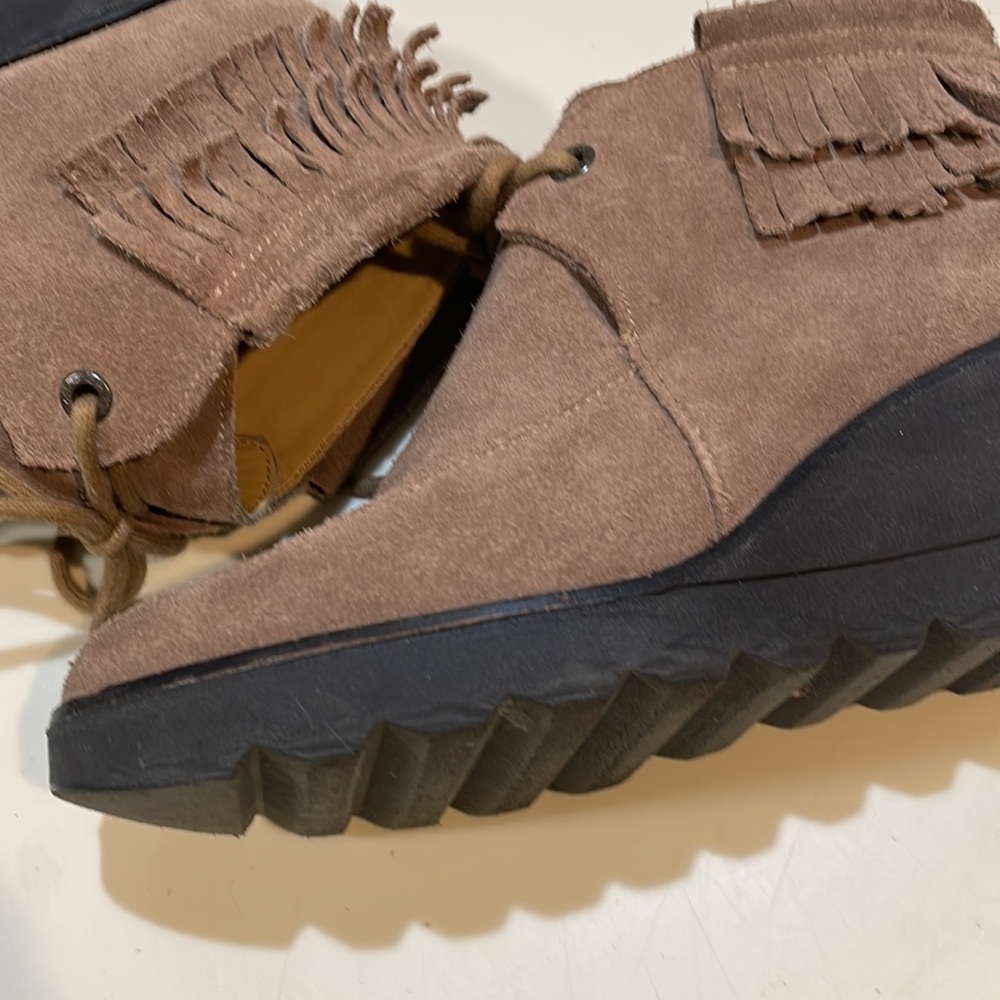 Bussola Brown Suede Ankle Booties size 8
